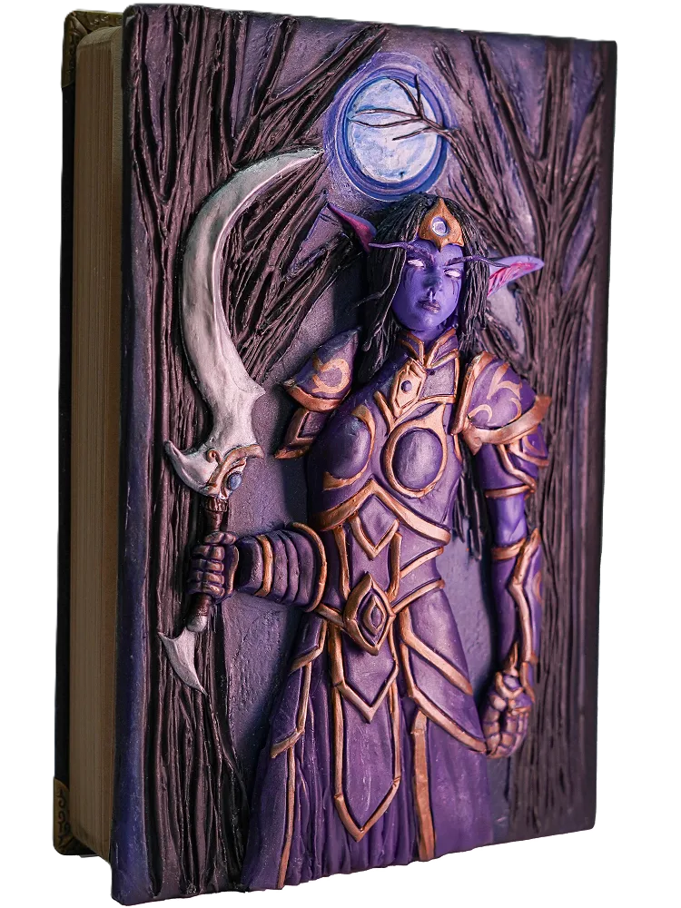 دفتر فانتزی با جلد سه بعدی طرح Night Elf